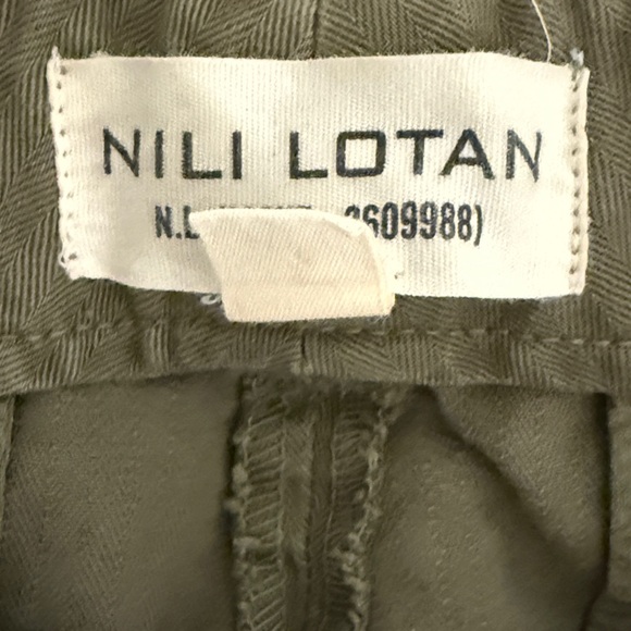 Nili Lotan Olive Green cropped size 2 Trousers - Picture 9 of 9